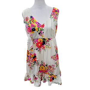 Rare Rag Dolls Floral Mini Dress Women’s Small Multicolor Sleeveless Vintage